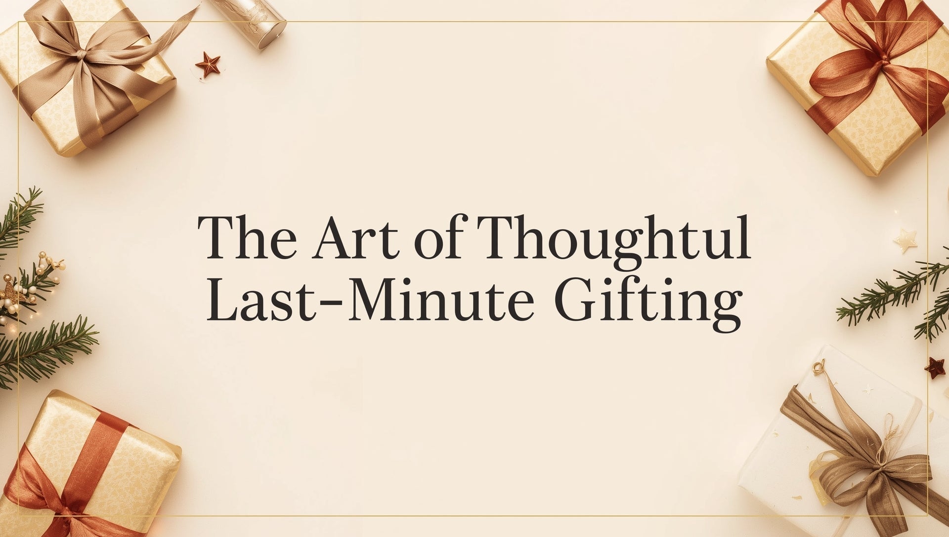 The Art of Thoughtful Last-Minute Gifting