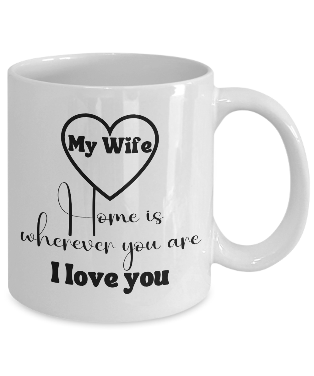 Beautiful Wife Ceramic Coffee mug| Gift for wife| Wife Valentine's gift| Love gift| Custom Wife Gift| Wife Love Gift| Birthday Gift for Wife| Wife Anniversary Gift