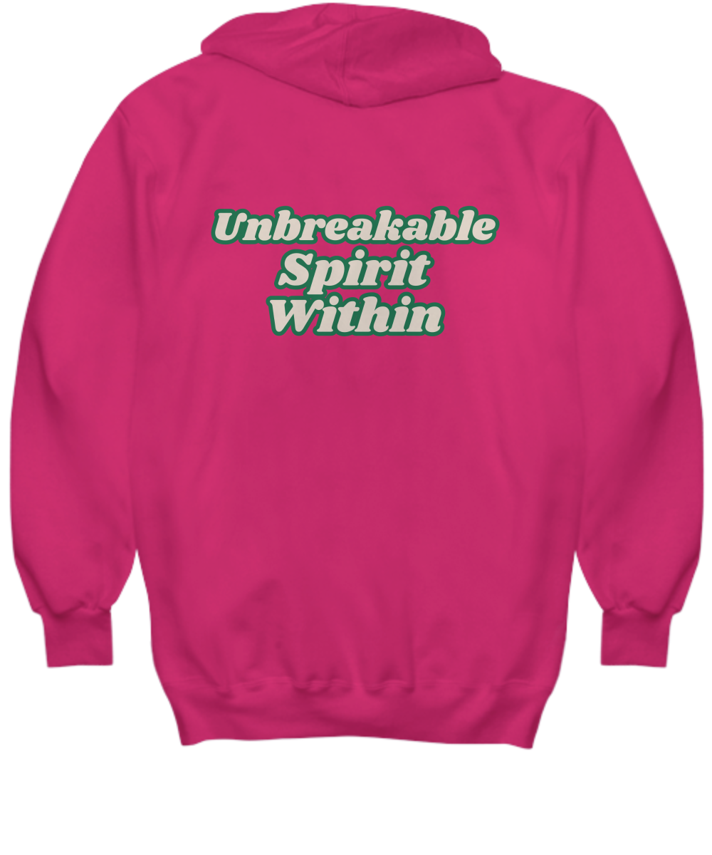 Unbreakable spirit within hoodie