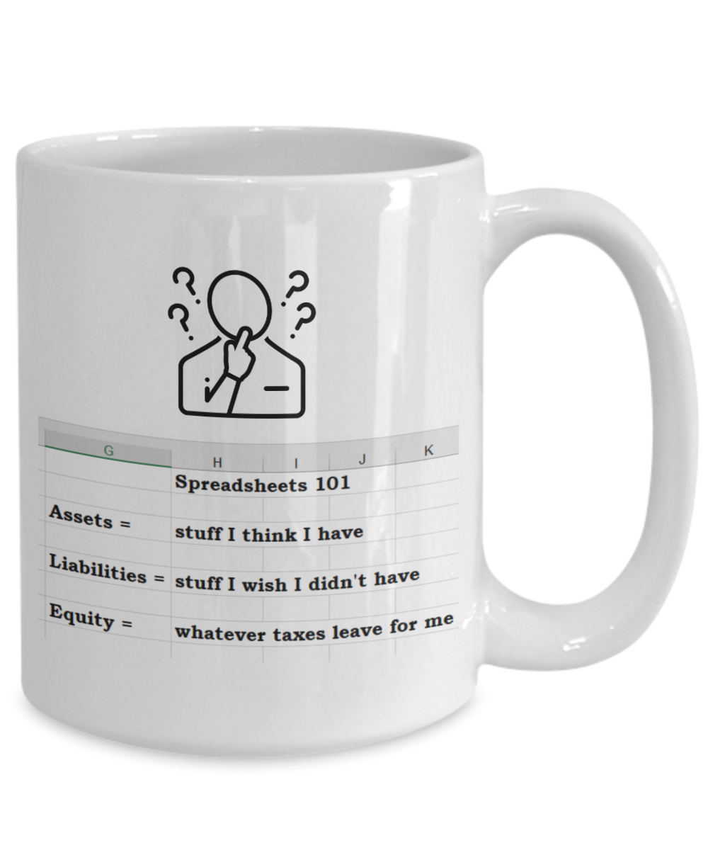 Spreadsheet humor, accountant gifts for women, this calls for a spreadsheet, gift for men, boss, spreadsheet 101, spreadsheet mug, CPA, coworker, colleagues, accounting, funny accountant mug, coffee mug, bookkeeper