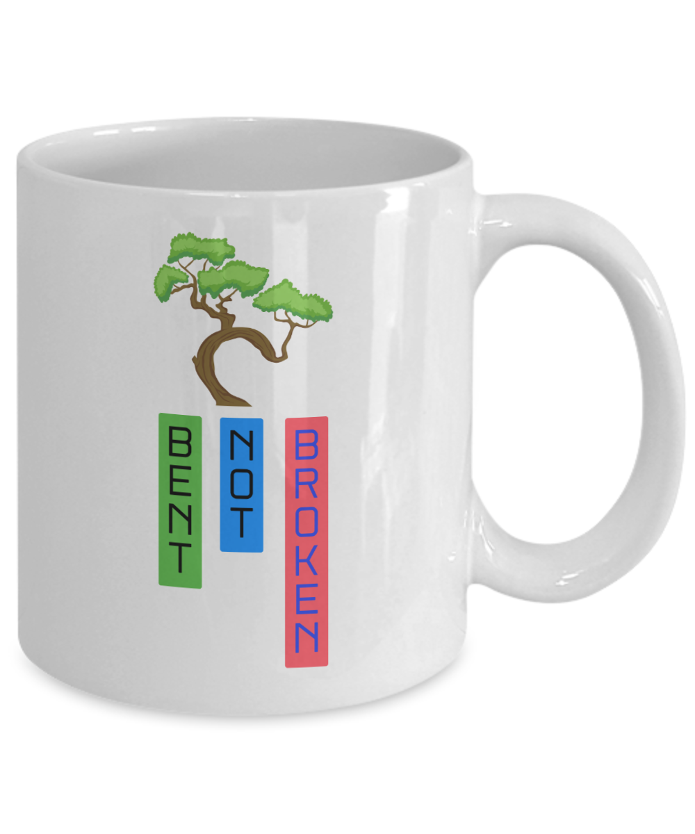 Resilient Spirit - 'Bent Not Broken' Coffee Mug for the Strong at Heart