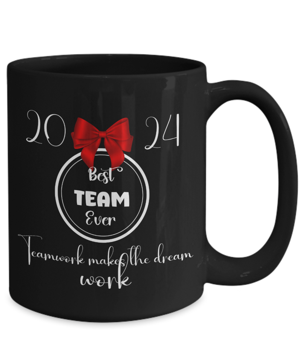 Best team Ever ceramic mug, bulk office gifts, employee appreciation, corporate gifts, team gifts, staff appreciation mug, boss gift, company mug, black mug, office christmas gift idea