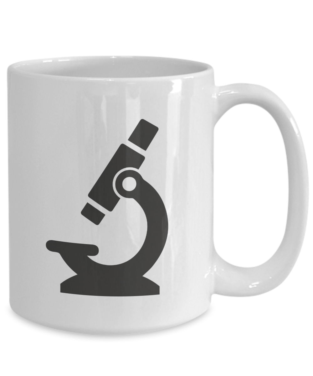 Zoom In: Microscope Enthusiast Ceramic Coffee Mug| Science Gift| Science theme party favor| Science graduation gift| Teacher appreciation gift| Professor gift| Retirement gift| Medical student gift| Science club gifts| Teacher appreciation gift