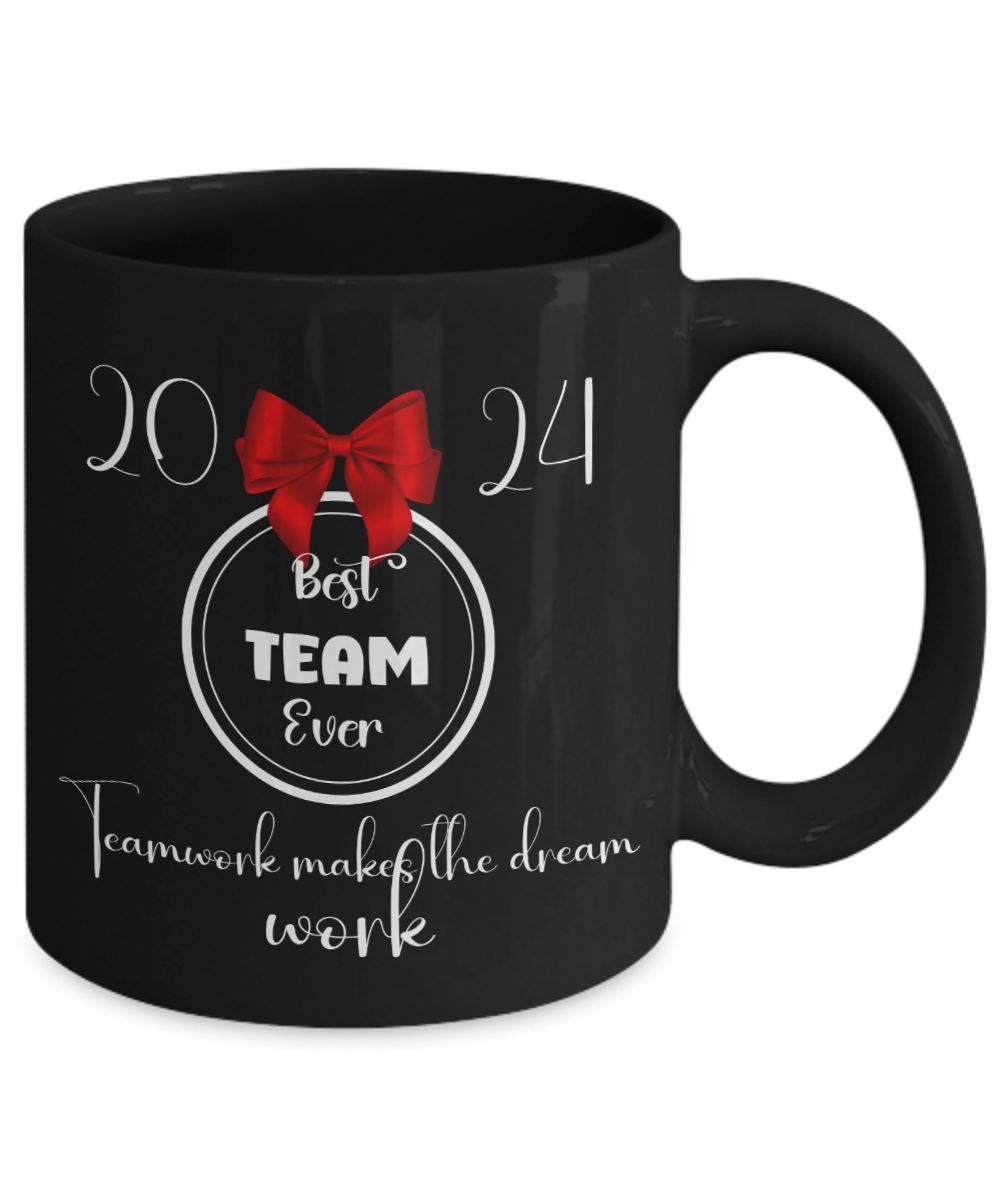 Best team Ever ceramic mug, bulk office gifts, employee appreciation, corporate gifts, team gifts, staff appreciation mug, boss gift, company mug, black mug, office christmas gift idea