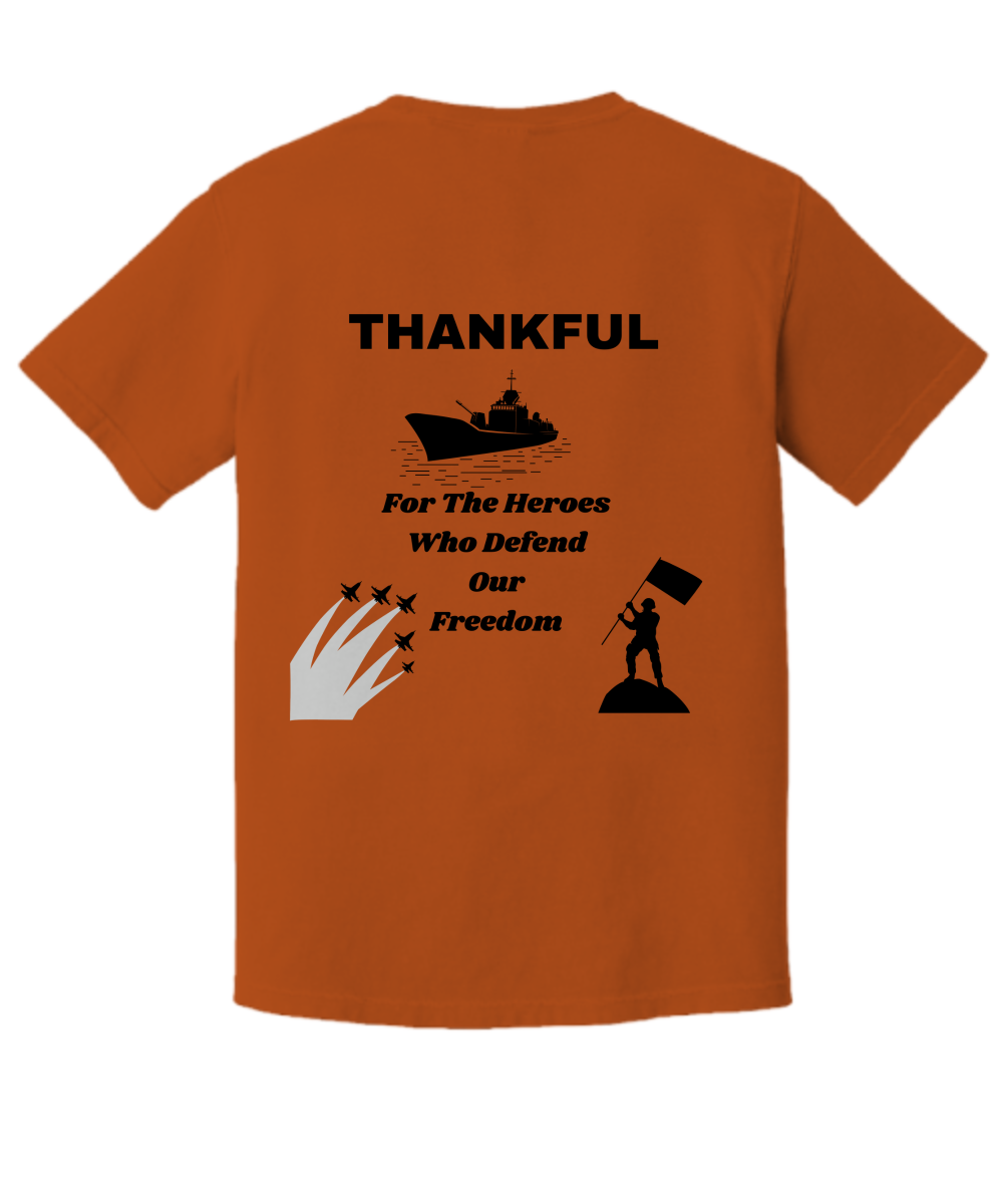 Thankful Premium T-shirt, remembrance day, gratitude for heroes, thanksgiving, support, fall vibes