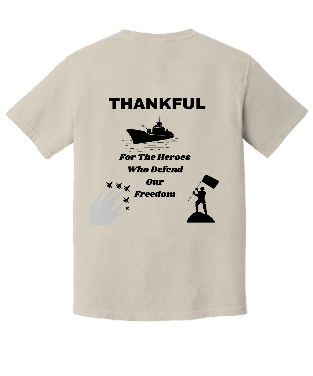 Thankful Premium T-shirt, remembrance day, gratitude for heroes, thanksgiving, support, fall vibes