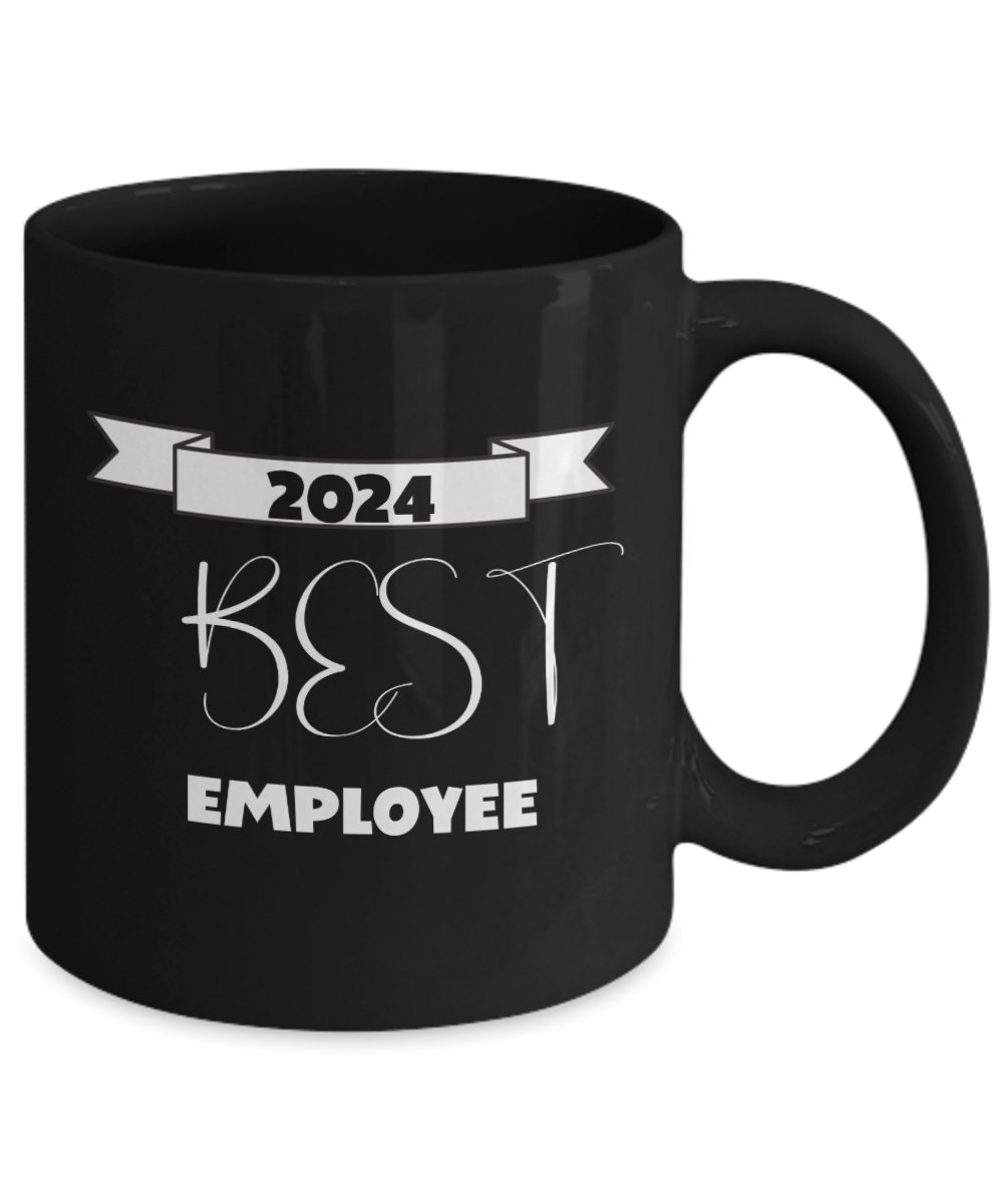 Best employee ceramic mug, black mugs, office gift idea, employee appreciation gift, staff appreciation, corporate gifts, employee recognition gift, employee thank you gift