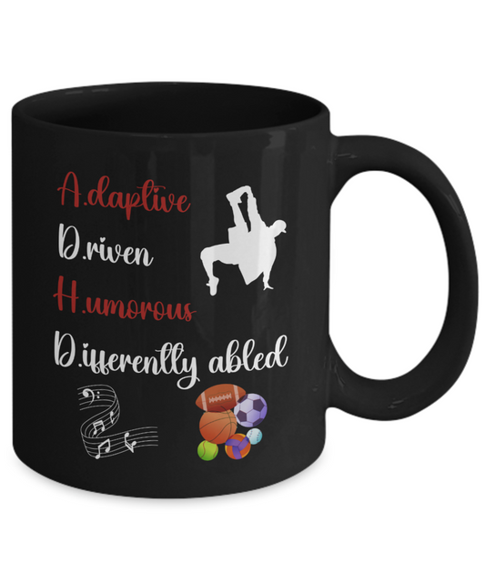 ADHD awareness ceramic coffee mug, ADHD mug, unique mugs, support ADHD gift, neurodiversity mug