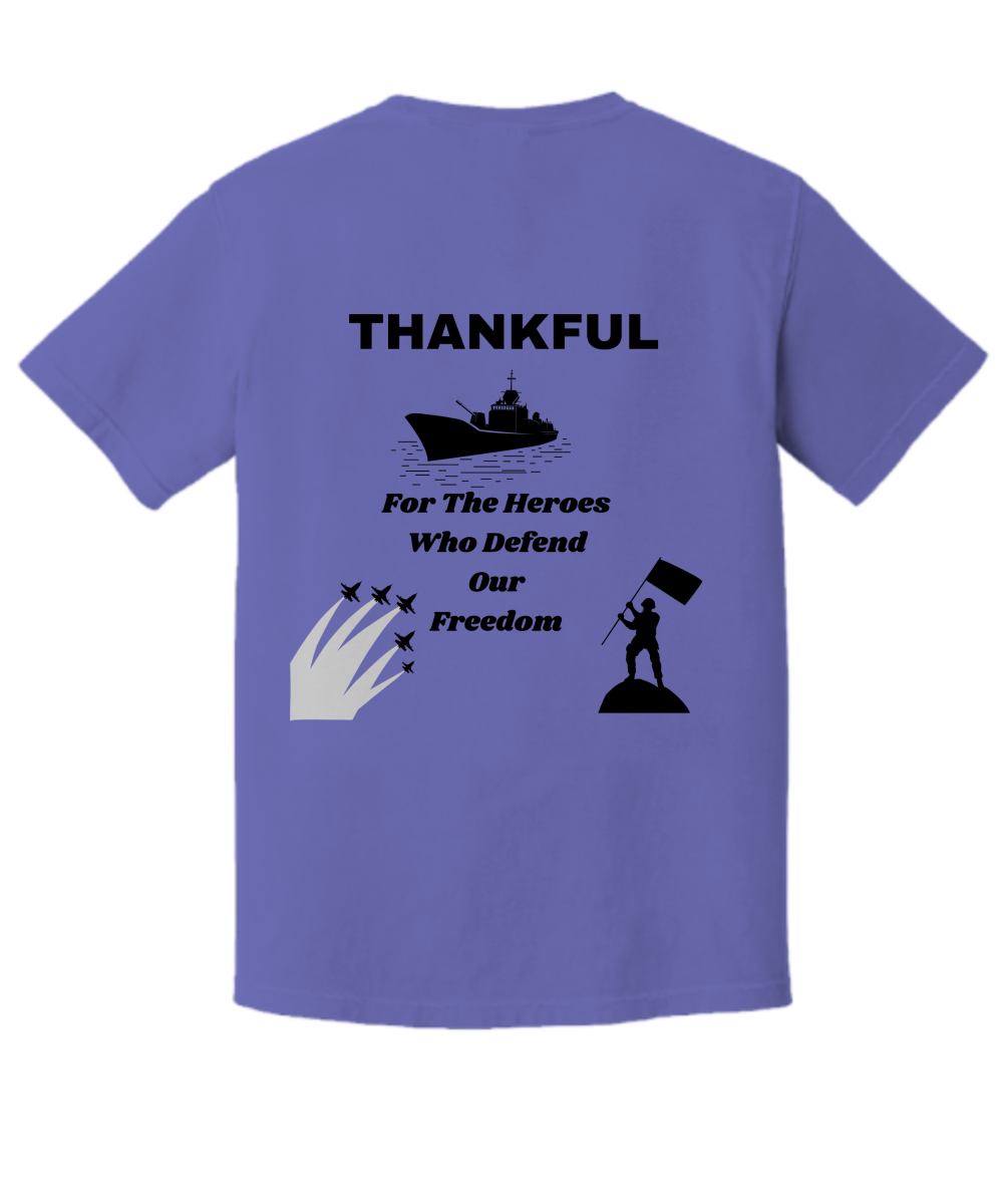 Thankful Premium T-shirt, remembrance day, gratitude for heroes, thanksgiving, support, fall vibes