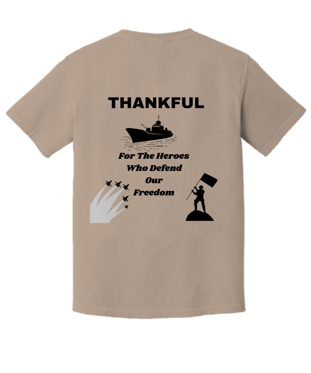 Thankful Premium T-shirt, remembrance day, gratitude for heroes, thanksgiving, support, fall vibes