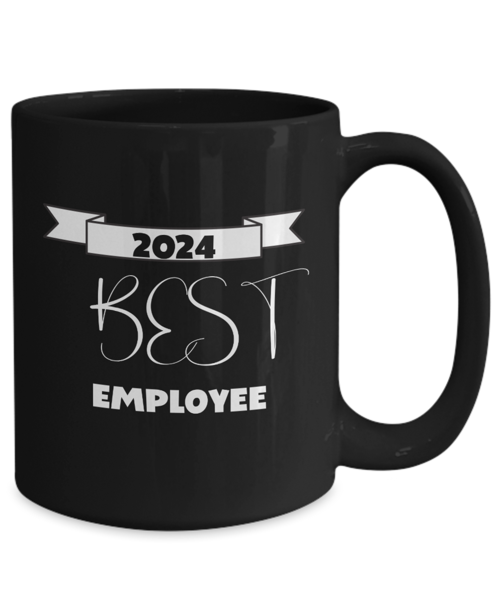 Best employee ceramic mug, black mugs, office gift idea, employee appreciation gift, staff appreciation, corporate gifts, employee recognition gift, employee thank you gift