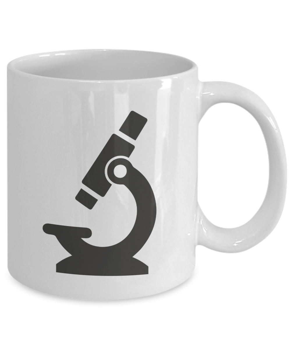 Zoom In: Microscope Enthusiast Ceramic Coffee Mug| Science Gift| Science theme party favor| Science graduation gift| Teacher appreciation gift| Professor gift| Retirement gift| Medical student gift| Science club gifts| Teacher appreciation gift