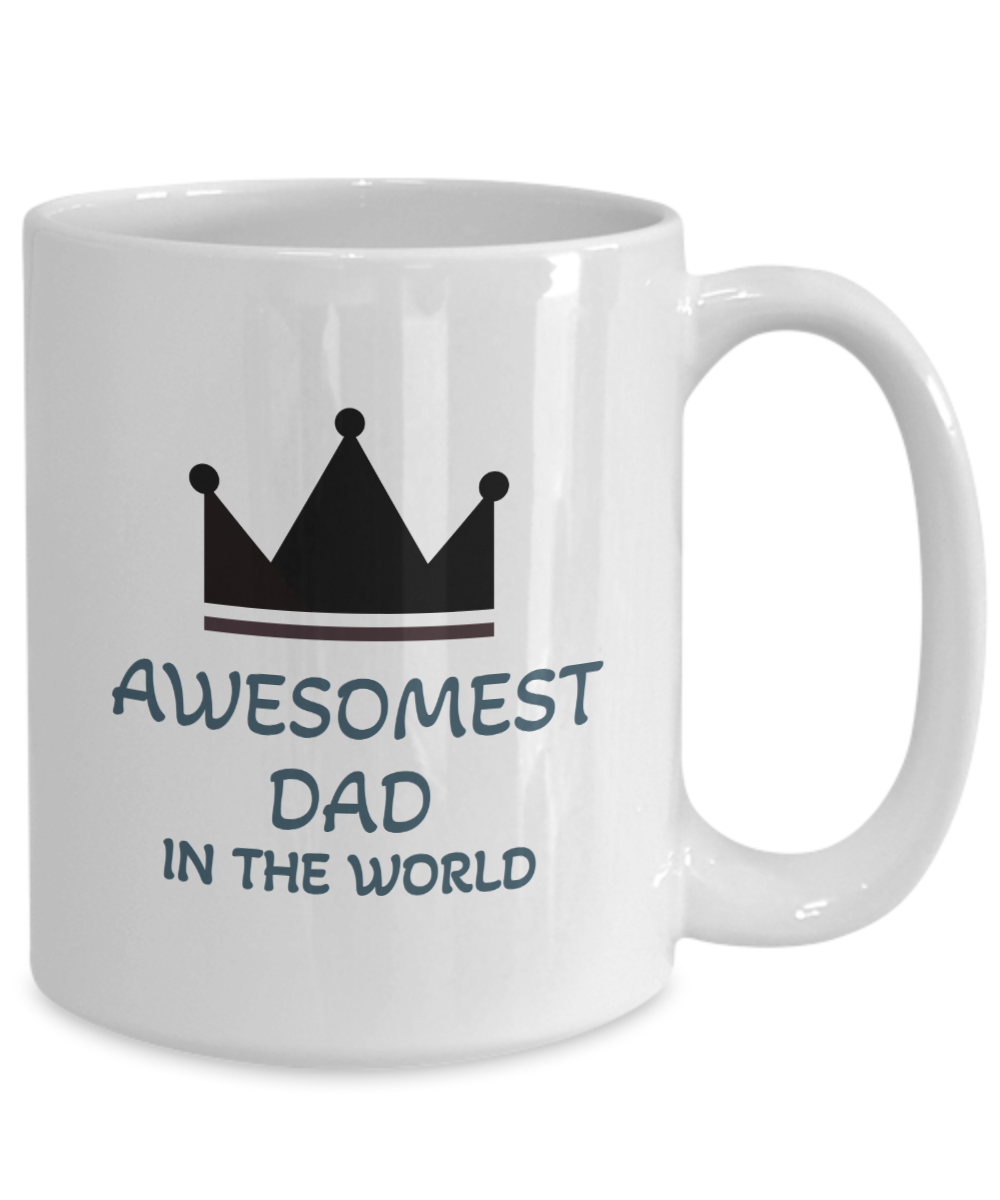 Awesomest dad ceramic coffee mug |Fun dad mug| celebrate dad - free shipping