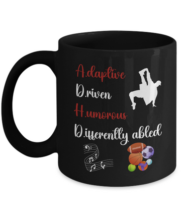 ADHD awareness ceramic coffee mug, ADHD mug, unique mugs, support ADHD gift, neurodiversity mug