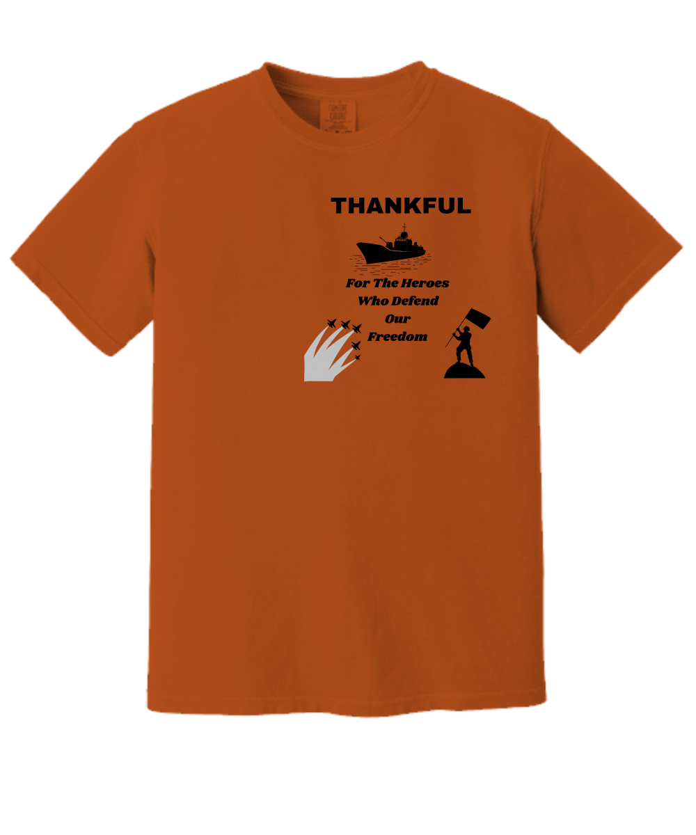 Thankful Premium T-shirt, remembrance day, gratitude for heroes, thanksgiving, support, fall vibes