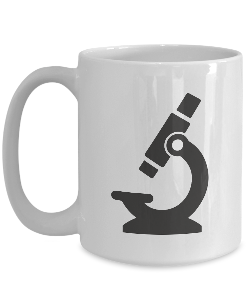 Zoom In: Microscope Enthusiast Ceramic Coffee Mug| Science Gift| Science theme party favor| Science graduation gift| Teacher appreciation gift| Professor gift| Retirement gift| Medical student gift| Science club gifts| Teacher appreciation gift