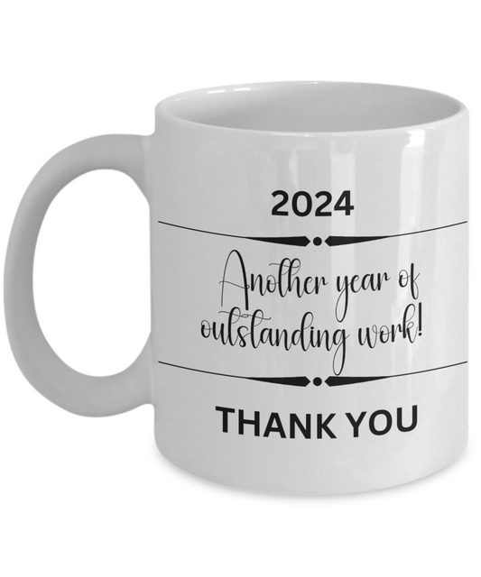 Annual employee appreciation ceramic coffee mug