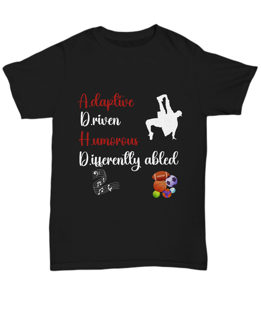 ADHD awareness unisex t shirt, ADHD shirt, unique shirts, support ADHD gift, neurodiversity clothing