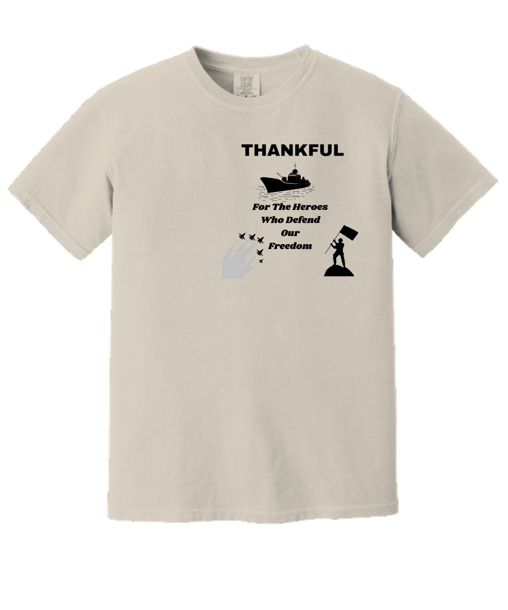 Thankful Premium T-shirt, remembrance day, gratitude for heroes, thanksgiving, support, fall vibes