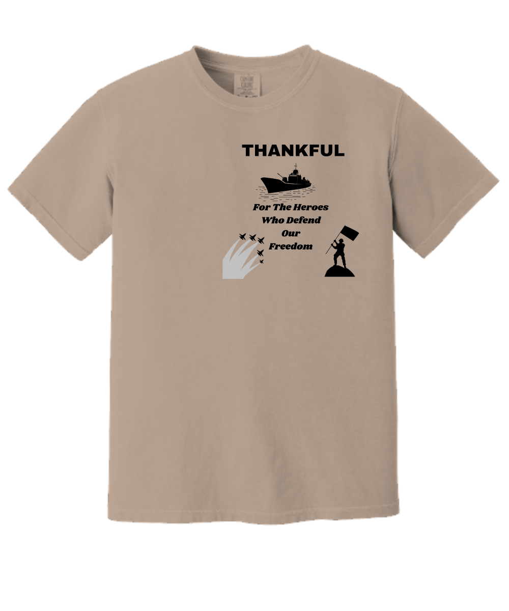 Thankful Premium T-shirt, remembrance day, gratitude for heroes, thanksgiving, support, fall vibes