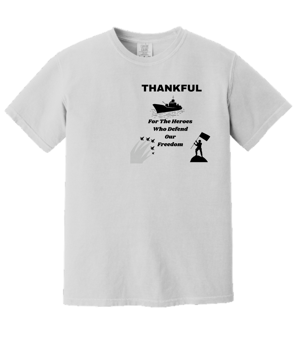 Thankful Premium T-shirt, remembrance day, gratitude for heroes, thanksgiving, support, fall vibes