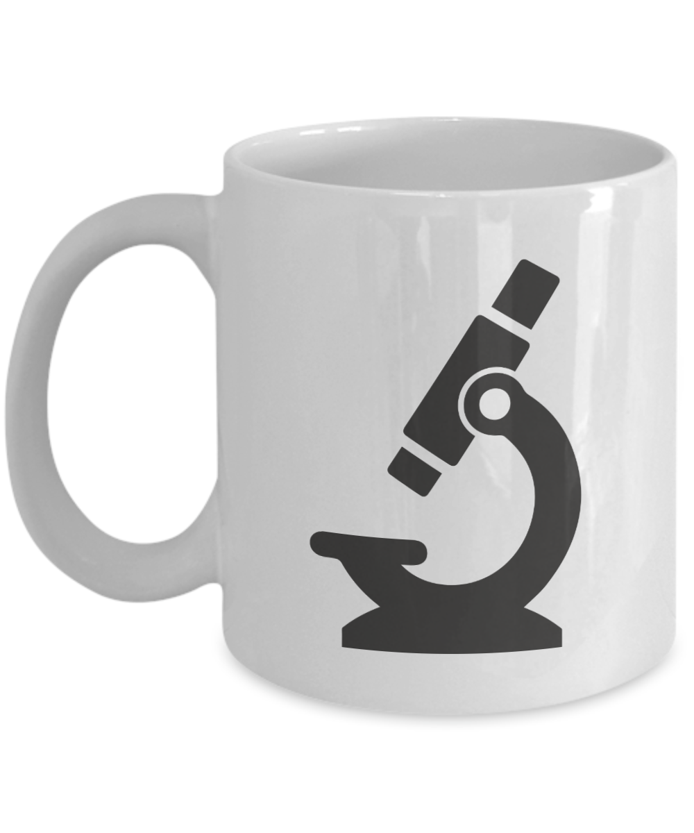 Zoom In: Microscope Enthusiast Ceramic Coffee Mug| Science Gift| Science theme party favor| Science graduation gift| Teacher appreciation gift| Professor gift| Retirement gift| Medical student gift| Science club gifts| Teacher appreciation gift