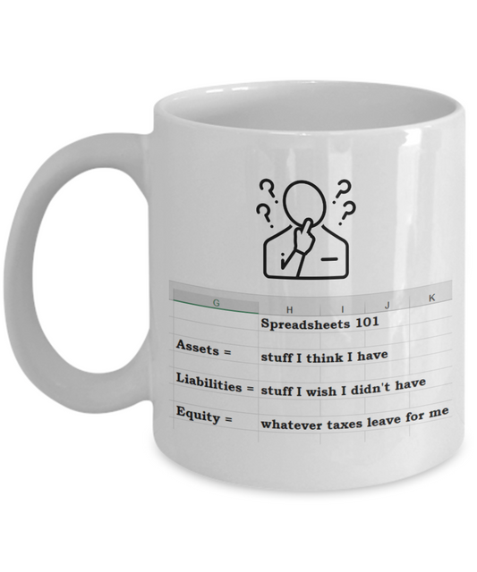 Spreadsheet humor, accountant gifts for women, this calls for a spreadsheet, gift for men, boss, spreadsheet 101, spreadsheet mug, CPA, coworker, colleagues, accounting, funny accountant mug, coffee mug, bookkeeper