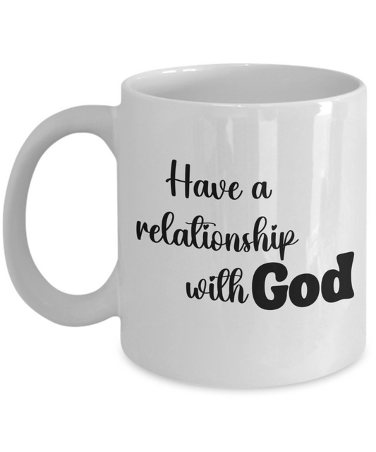 Christian Message Ceramic Coffee mug| Faith Coffee mug| God lover gift| Scripture Cup| Motivational Coffee Cup| Inspirational Mug| Relationship With God