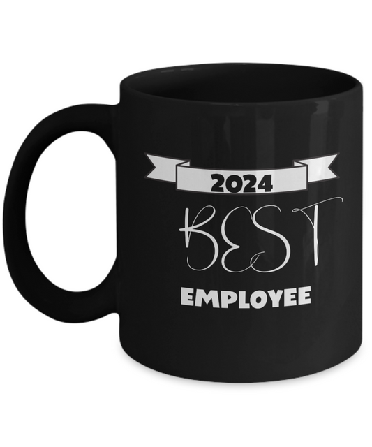 Best employee ceramic mug, black mugs, office gift idea, employee appreciation gift, staff appreciation, corporate gifts, employee recognition gift, employee thank you gift