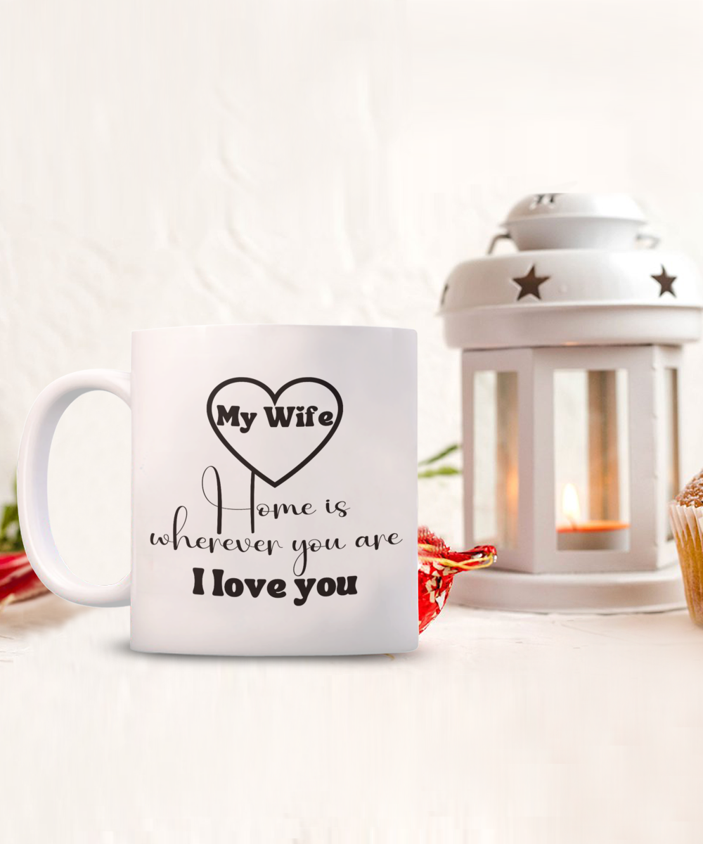 Beautiful Wife Ceramic Coffee mug| Gift for wife| Wife Valentine's gift| Love gift| Custom Wife Gift| Wife Love Gift| Birthday Gift for Wife| Wife Anniversary Gift