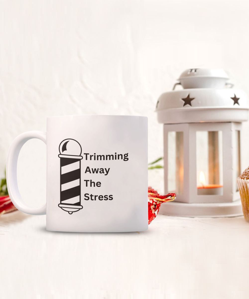 Stress-Free Barber Mug: Sip & Snip| Barber ceramic coffee / tea mug| Hairdresser mug| Hairstylist gift| Best barber gift