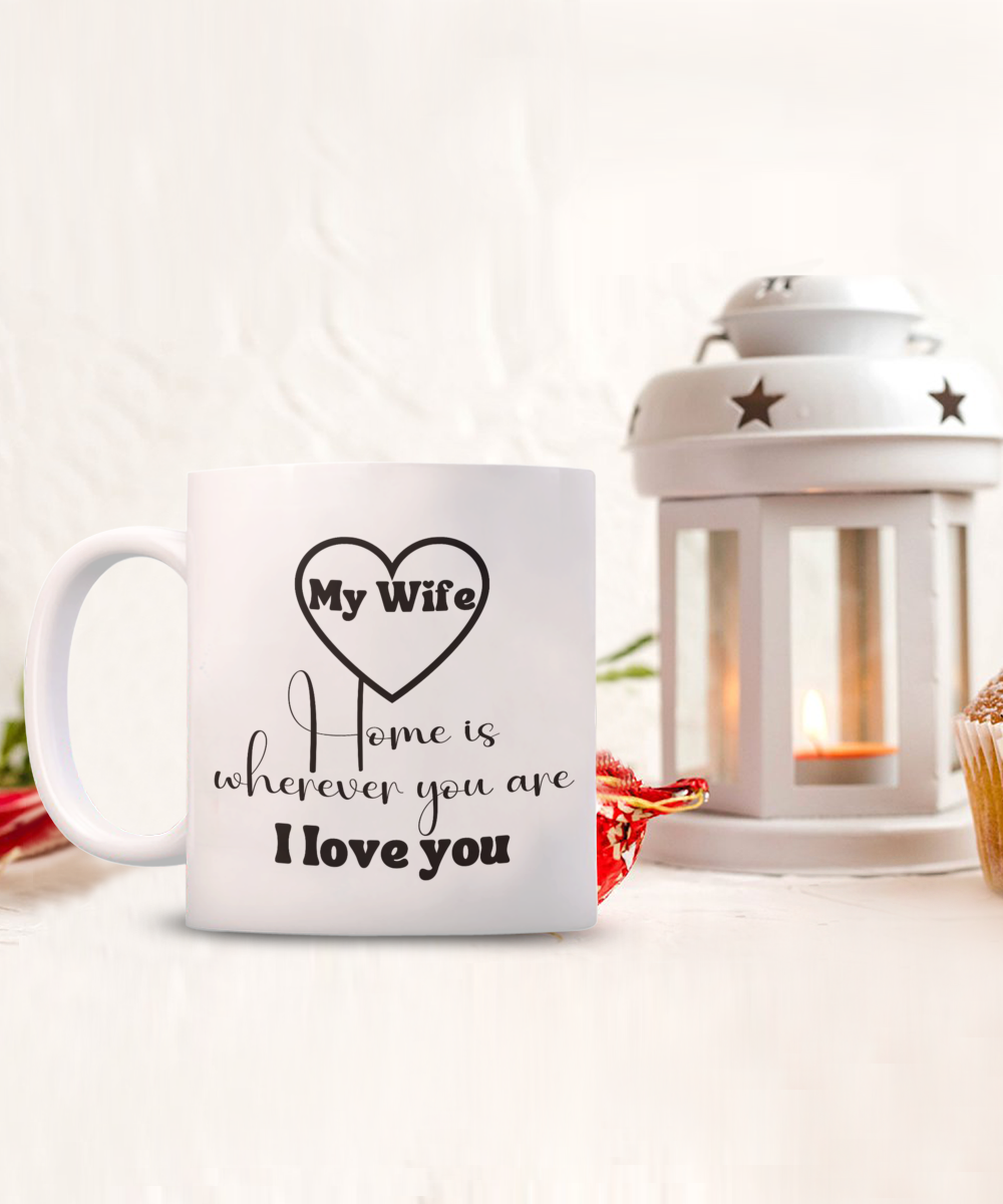 Beautiful Wife Ceramic Coffee mug| Gift for wife| Wife Valentine's gift| Love gift| Custom Wife Gift| Wife Love Gift| Birthday Gift for Wife| Wife Anniversary Gift