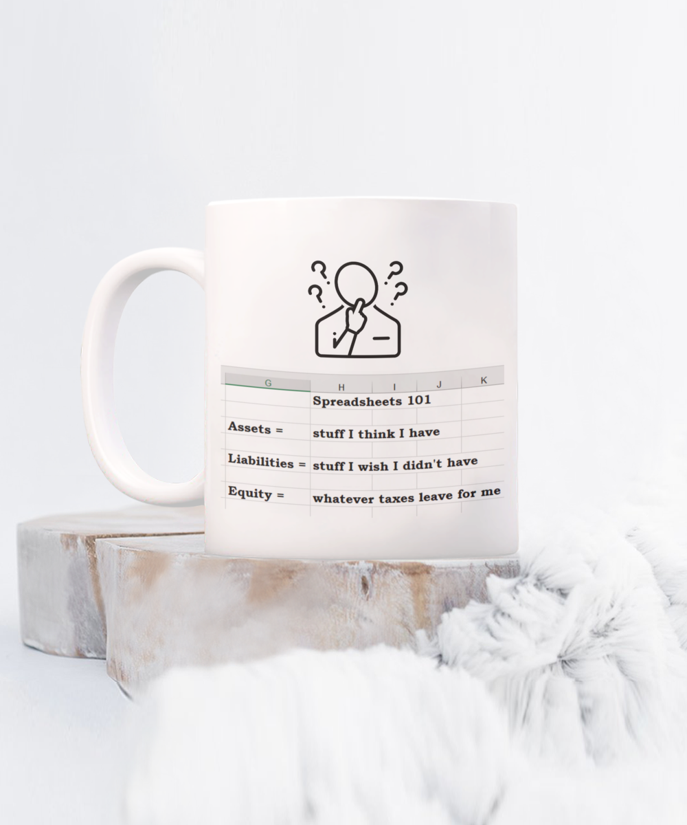 Spreadsheet humor, accountant gifts for women, this calls for a spreadsheet, gift for men, boss, spreadsheet 101, spreadsheet mug, CPA, coworker, colleagues, accounting, funny accountant mug, coffee mug, bookkeeper