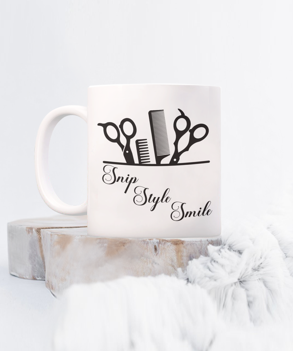 Awesome Barber Ceramic Coffee Mug| Hairdresser Mug| Hairstylist gift| Salon Owner Mug| Cosmetology Mug| Hair cutter present| Hair salon decor| Barber essential accessory| Fun barber gift