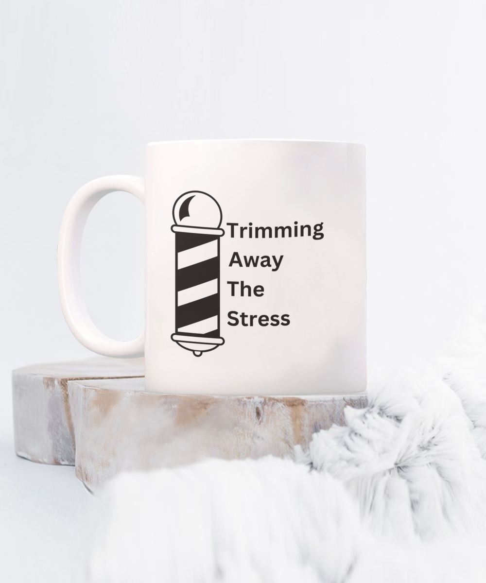 Stress-Free Barber Mug: Sip & Snip| Barber ceramic coffee / tea mug| Hairdresser mug| Hairstylist gift| Best barber gift