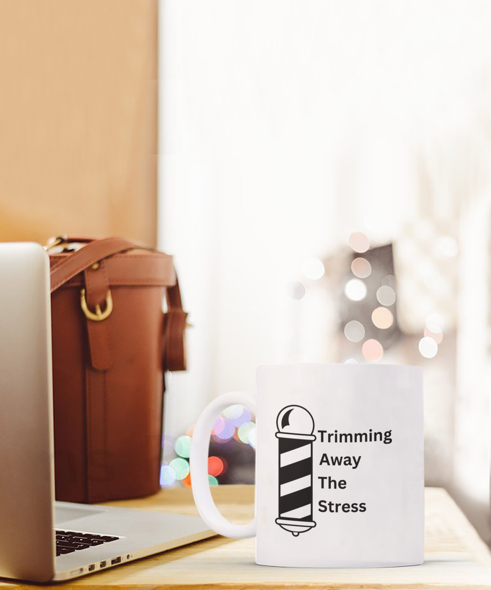 Stress-Free Barber Mug: Sip & Snip| Barber ceramic coffee / tea mug| Hairdresser mug| Hairstylist gift| Best barber gift