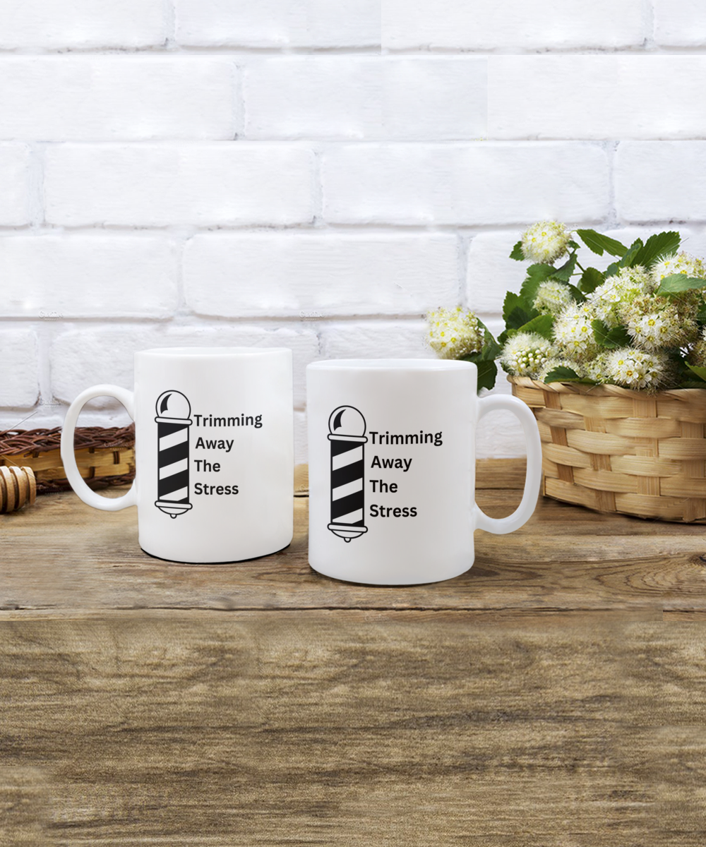 Stress-Free Barber Mug: Sip & Snip| Barber ceramic coffee / tea mug| Hairdresser mug| Hairstylist gift| Best barber gift