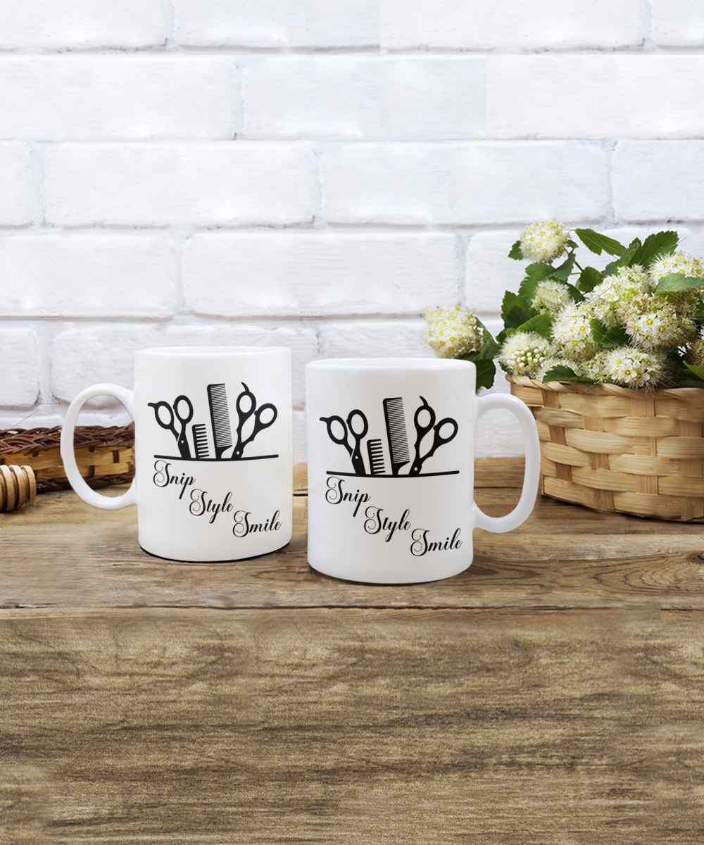 Awesome Barber Ceramic Coffee Mug| Hairdresser Mug| Hairstylist gift| Salon Owner Mug| Cosmetology Mug| Hair cutter present| Hair salon decor| Barber essential accessory| Fun barber gift