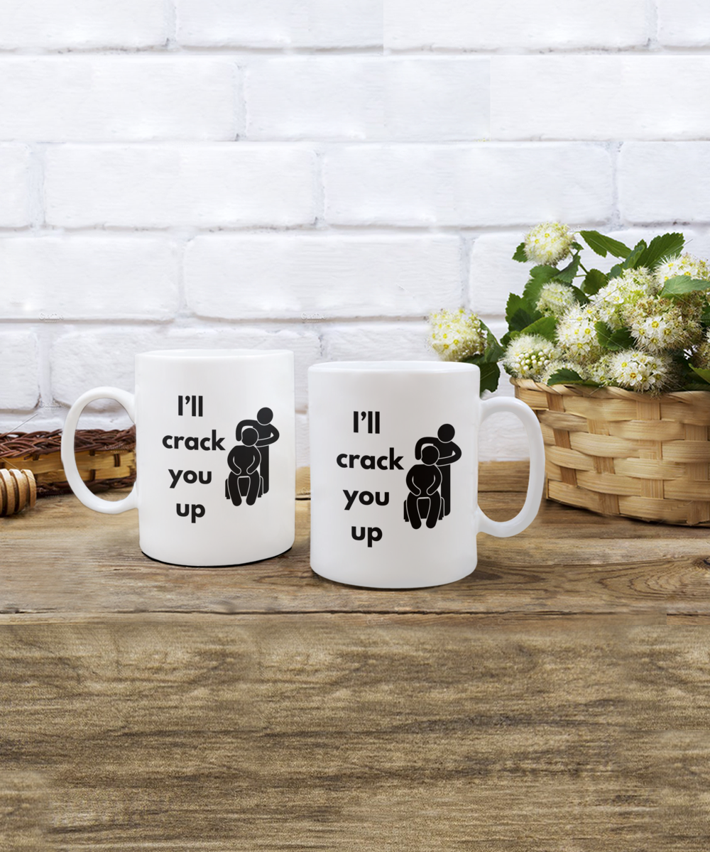 Funny ceramic mugs, chiropractor tools, gag gift, gag gifts for men, novelty mugs, crack me up, funny gifts, gifts for men, crack you up