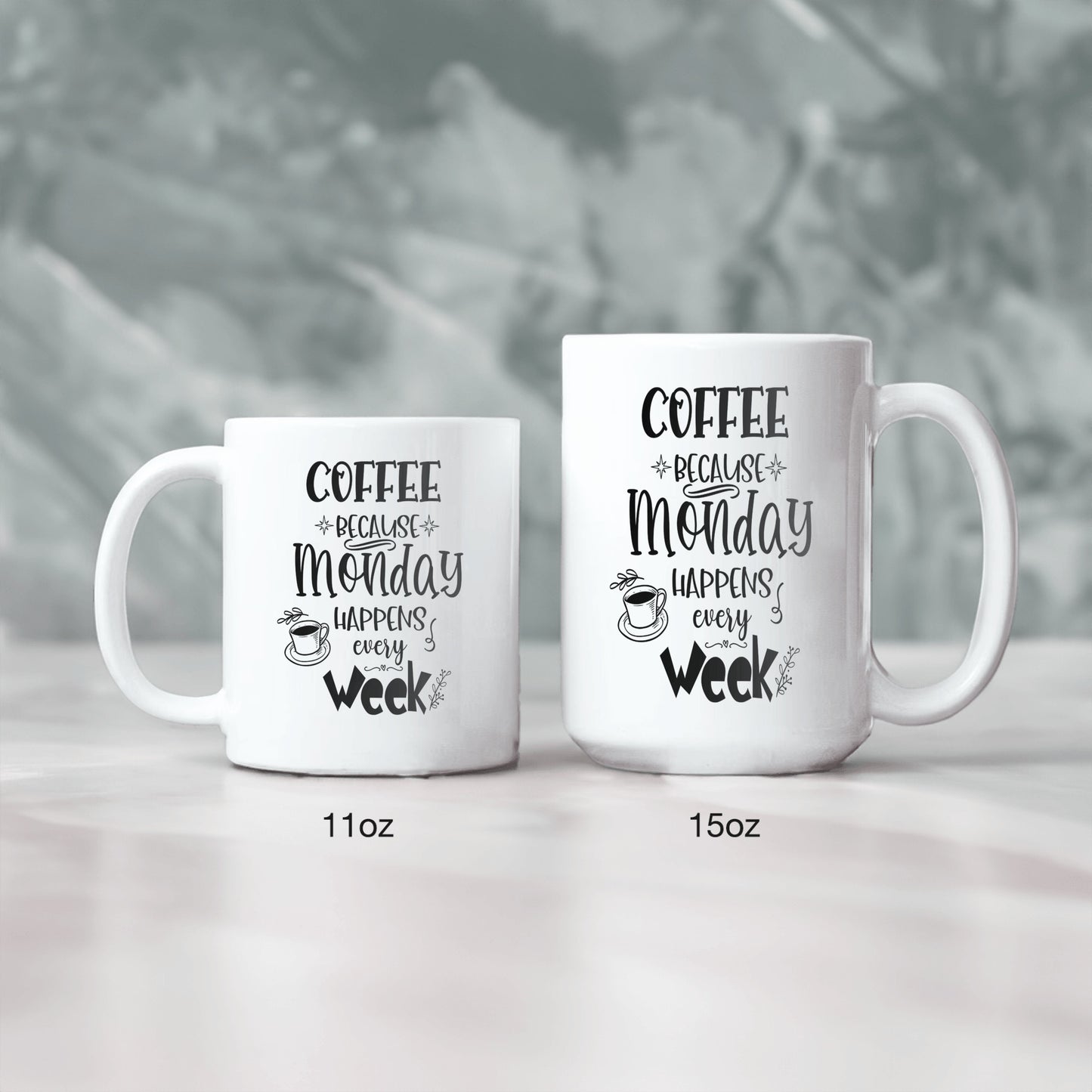 Monday motivation mug, Funny coffee quote, Weekday survival gear, stocking stuffer, gift for anyone - shipping included