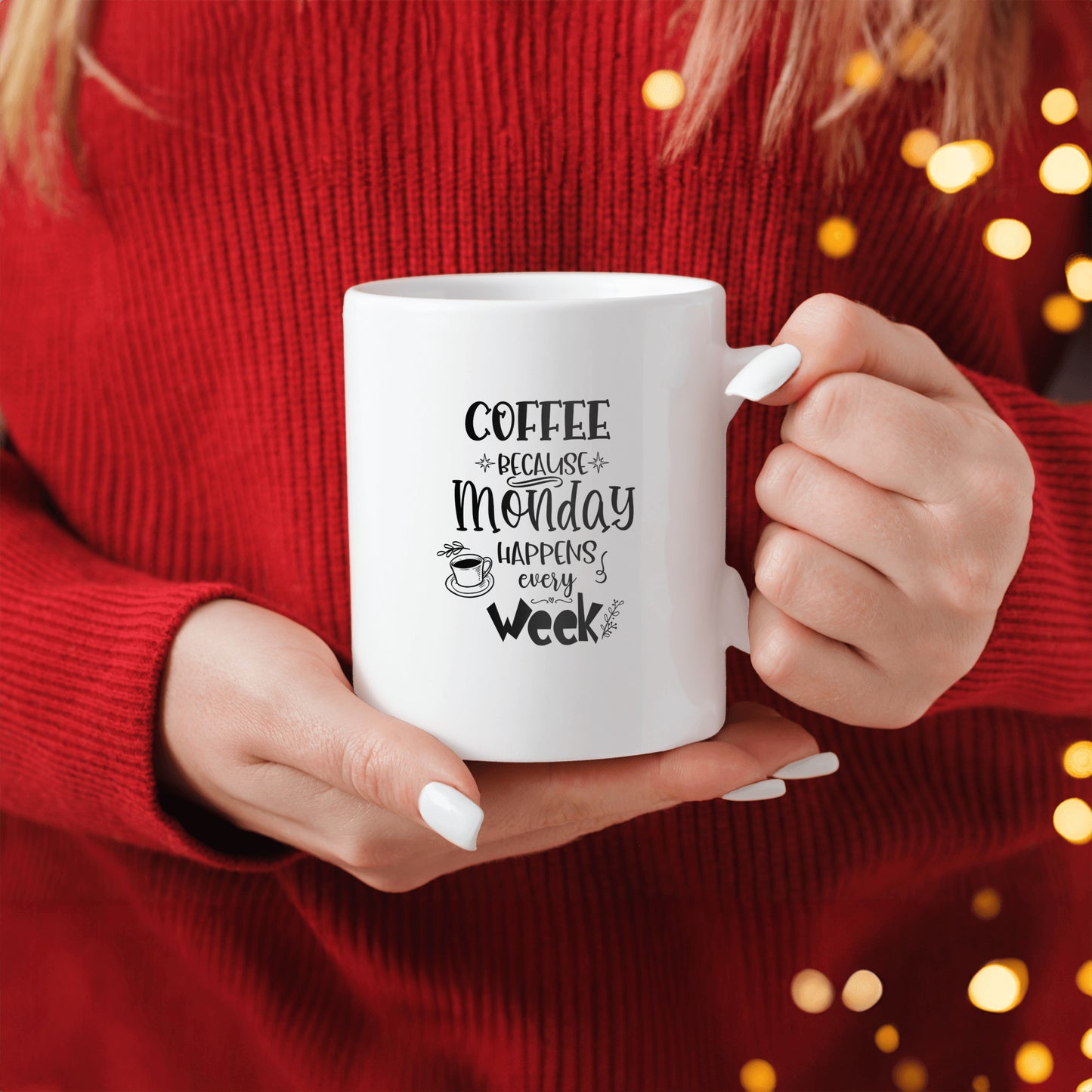 Monday motivation mug, Funny coffee quote, Weekday survival gear, stocking stuffer, gift for anyone - shipping included