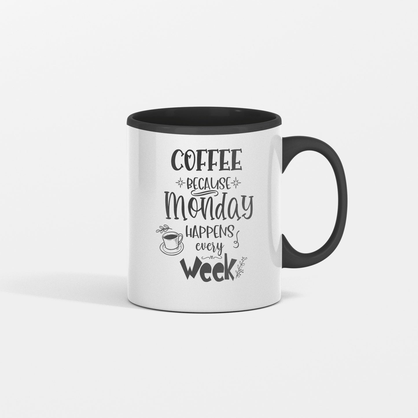 Monday motivation mug, Funny coffee quote, Weekday survival gear, stocking stuffer, gift for anyone - shipping included