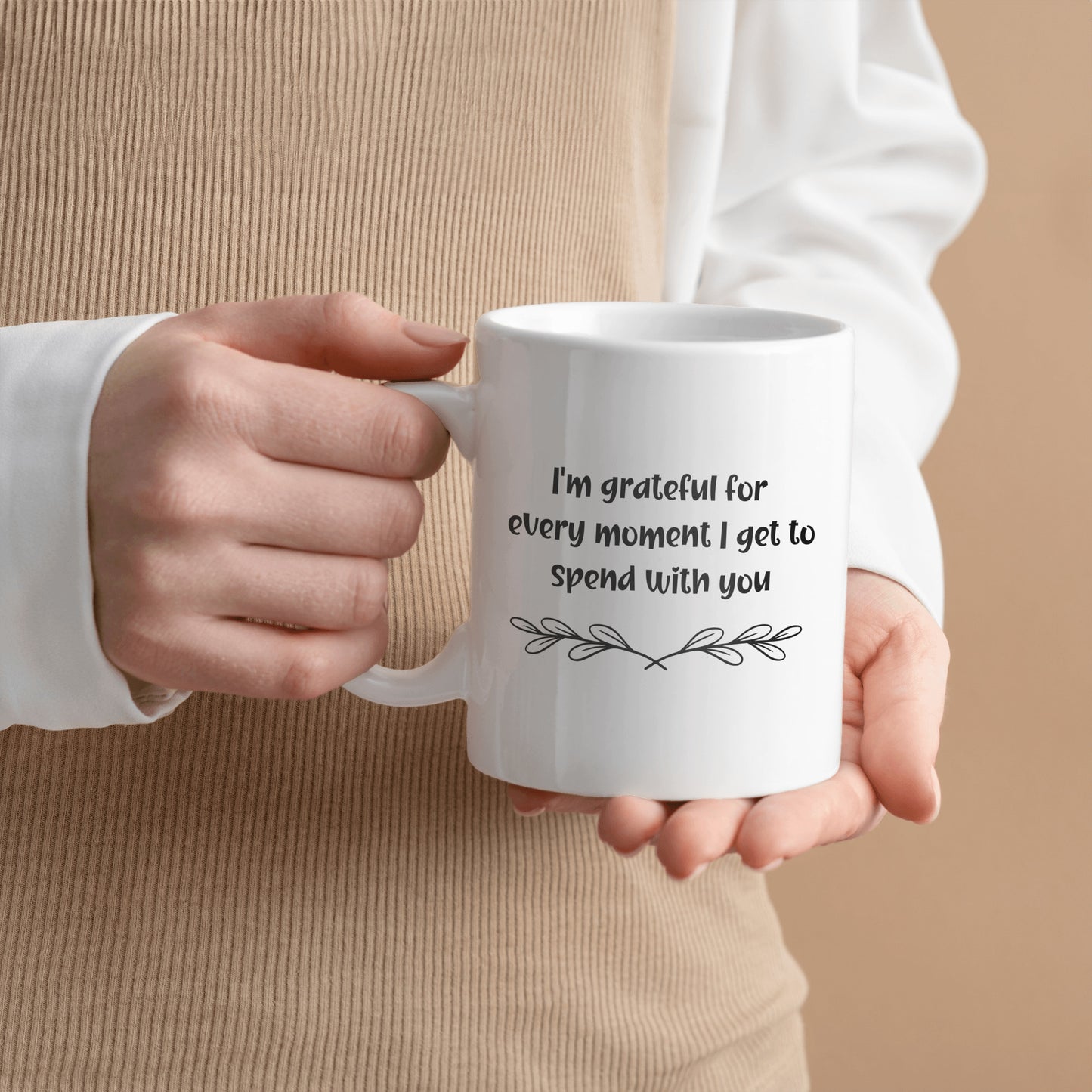 Grateful for every moment ceramic mug| Perfect gift for a loved one| Relationship gift| Valentines - free shipping to USA