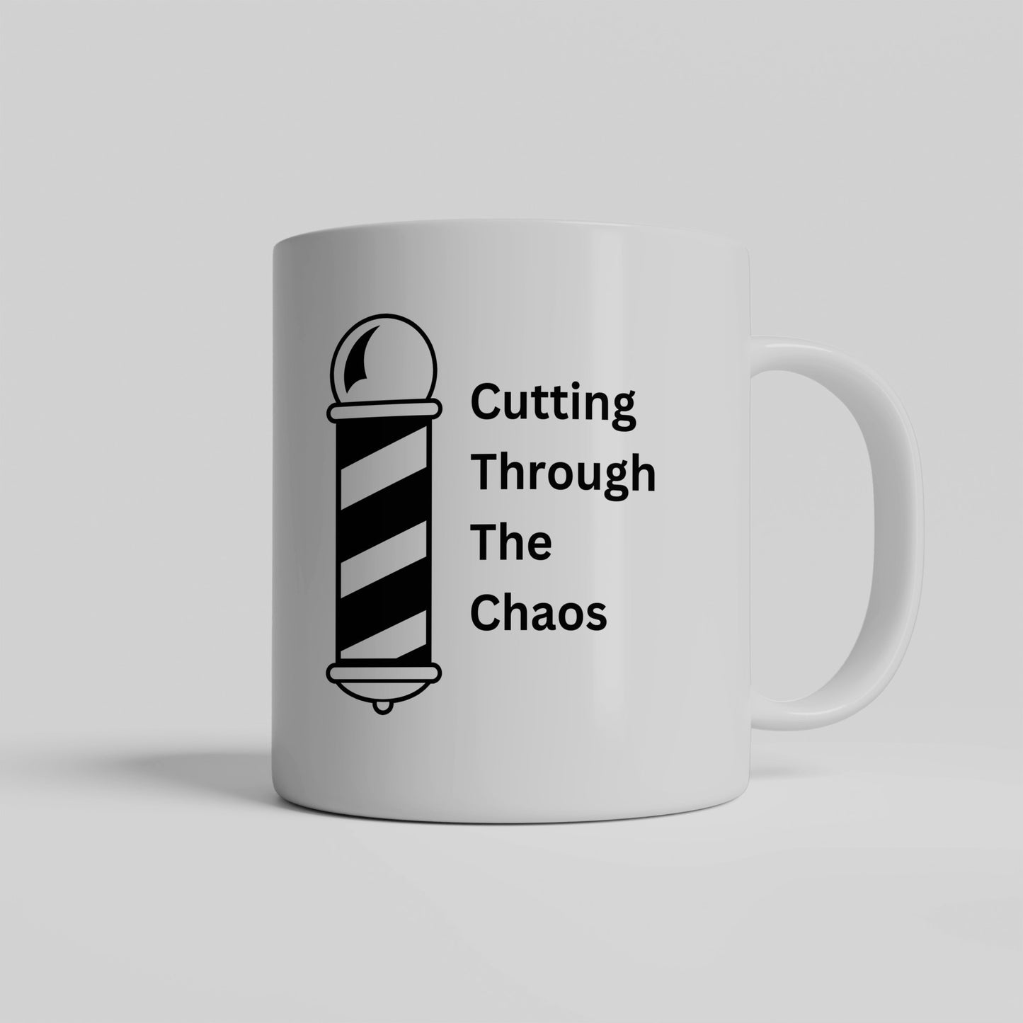 Fun barber mug - cutting through the chaos - free shipping