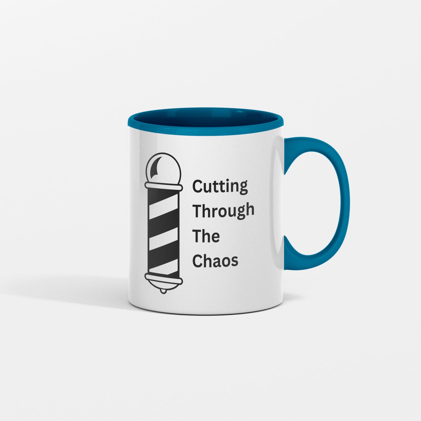 Fun barber mug - cutting through the chaos - free shipping