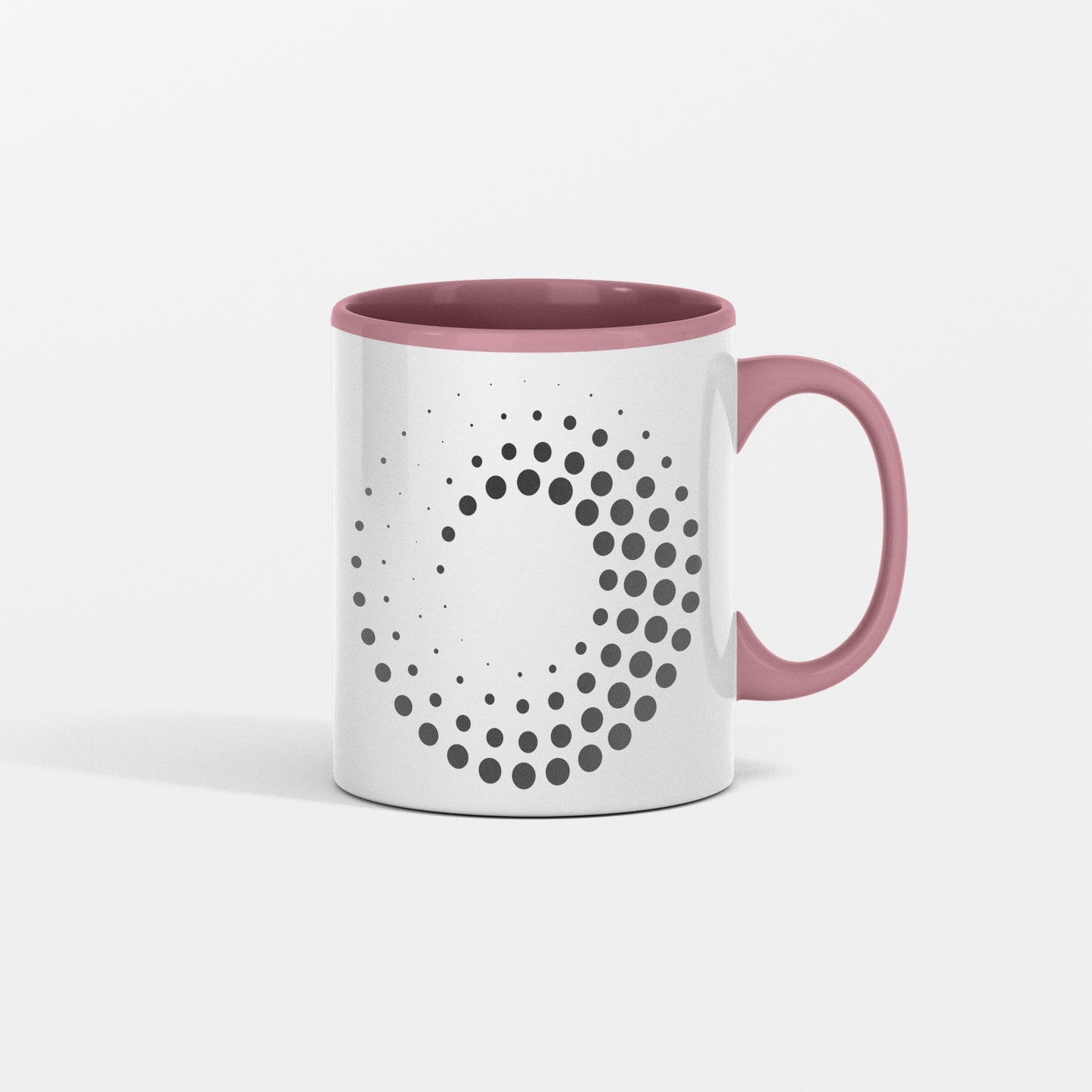 Swirl of Serenity Dotted spiral ceramic mug | abstract design | perfect mug for anyone - free shipping