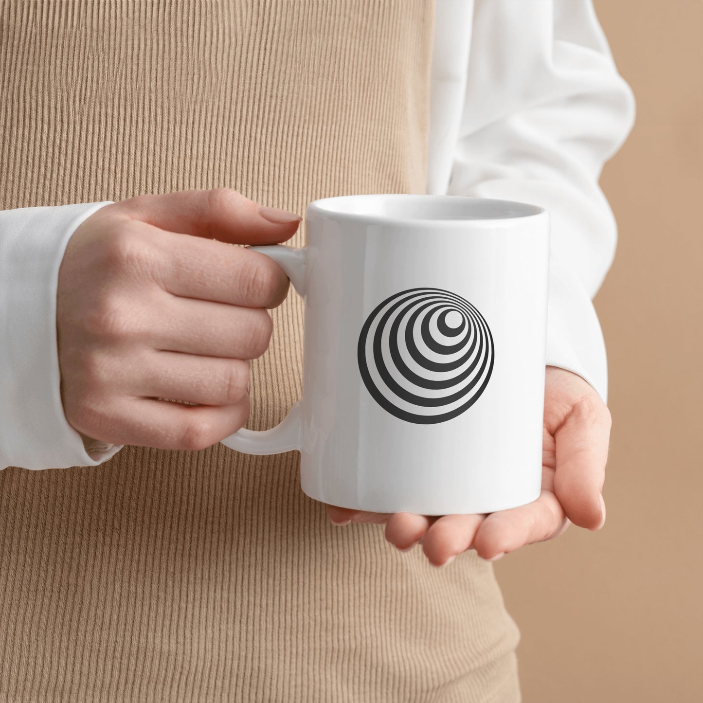 Optical illusion Delight ceramic mug, unique mug for anyone - free shipping