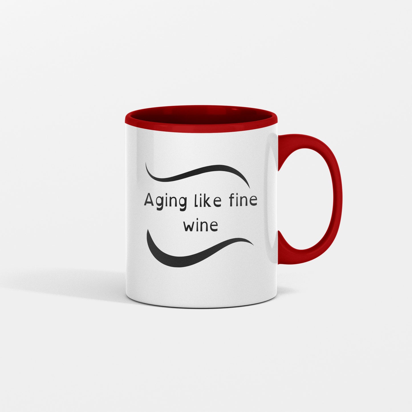 Timelessness and Sophistication: Aging like fine wine ceramic mug - free shipping