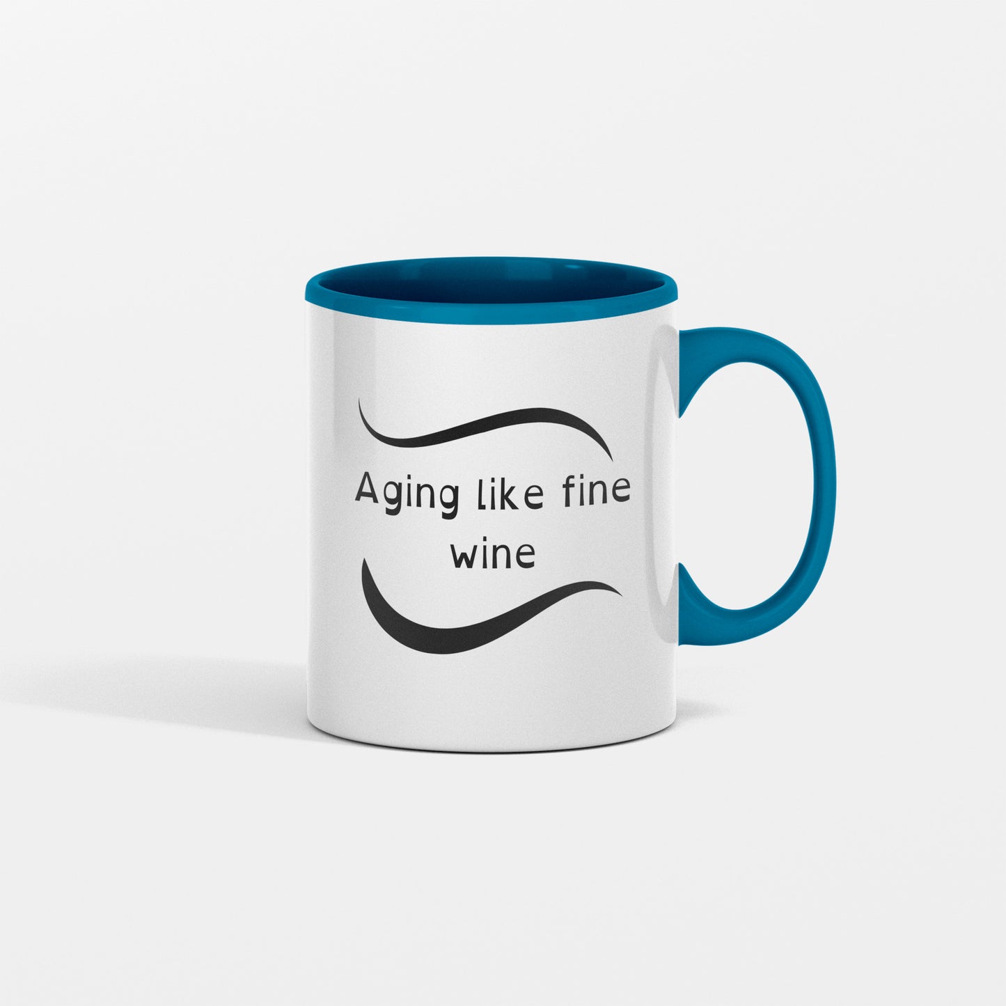 Timelessness and Sophistication: Aging like fine wine ceramic mug - free shipping