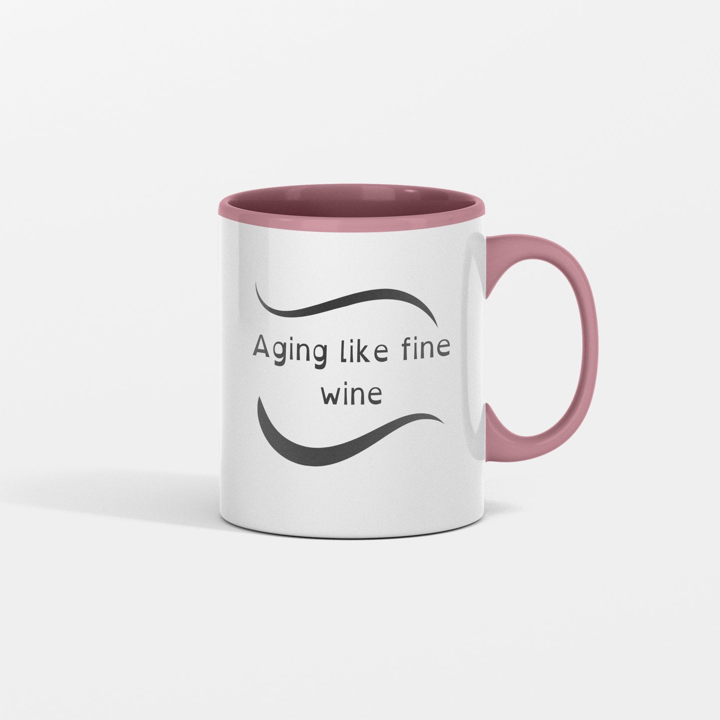 Timelessness and Sophistication: Aging like fine wine ceramic mug - free shipping